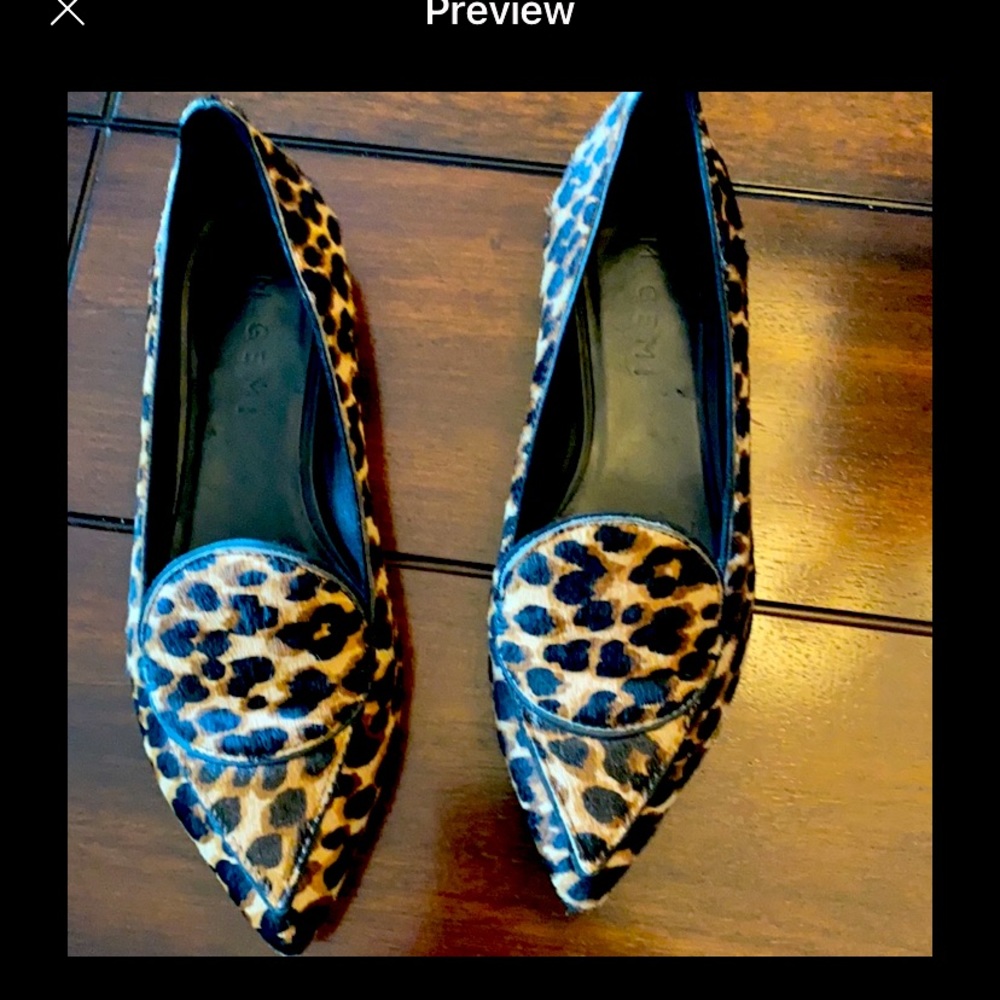 M.Gemi Italian animal print loafers like new